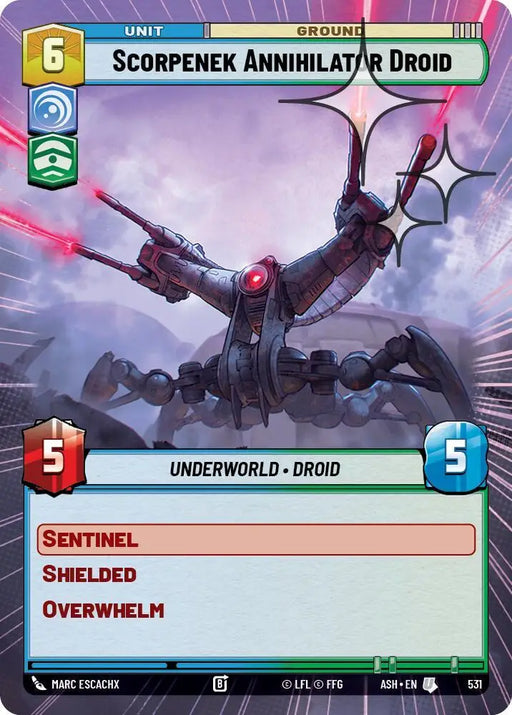 Scorpenek Annihilator Droid (Hyperspace Foil) (531) [Ashes of the Empire]