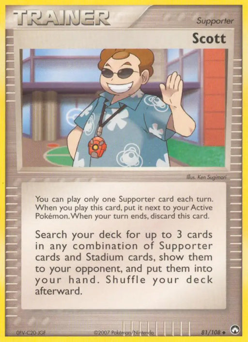 Scott (81/108) [EX: Power Keepers] - Pokemon Single