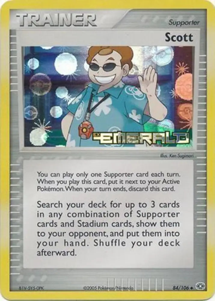 Scott (84/106) (Stamped) [EX: Emerald] - Pokemon Single