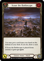Scour the Battlescape (Red) [Welcome to Rathe Unlimited] Unlimited Rainbow Foil - Flesh And Blood Single