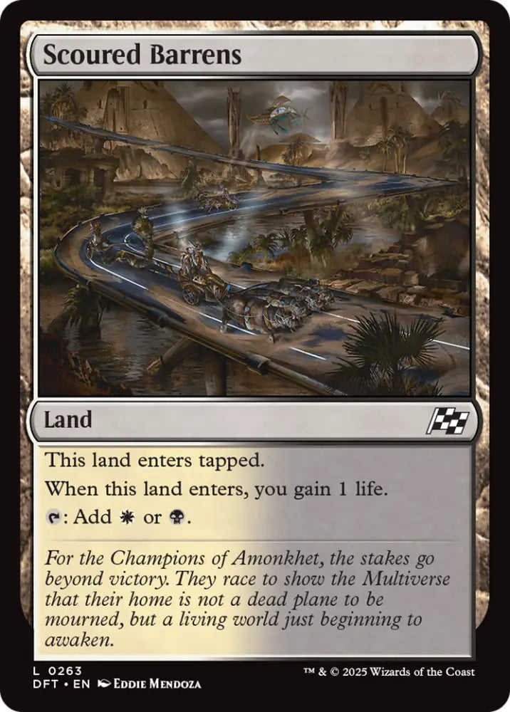 Scoured Barrens [Aetherdrift] - MTG Single