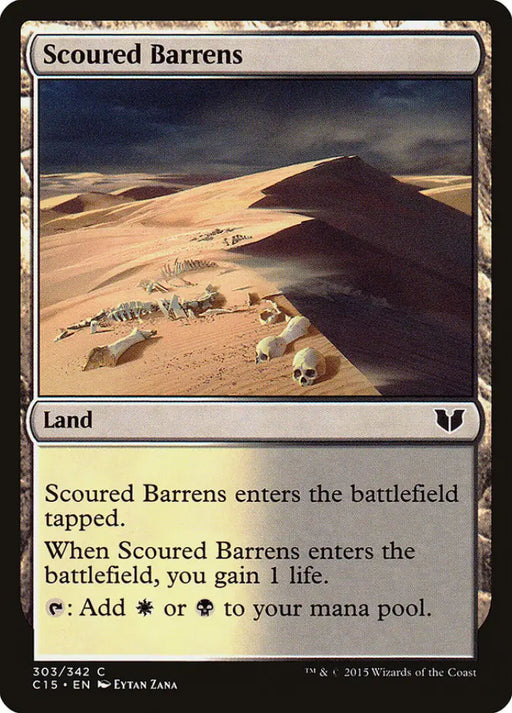 Scoured Barrens [Commander 2015] - MTG Single