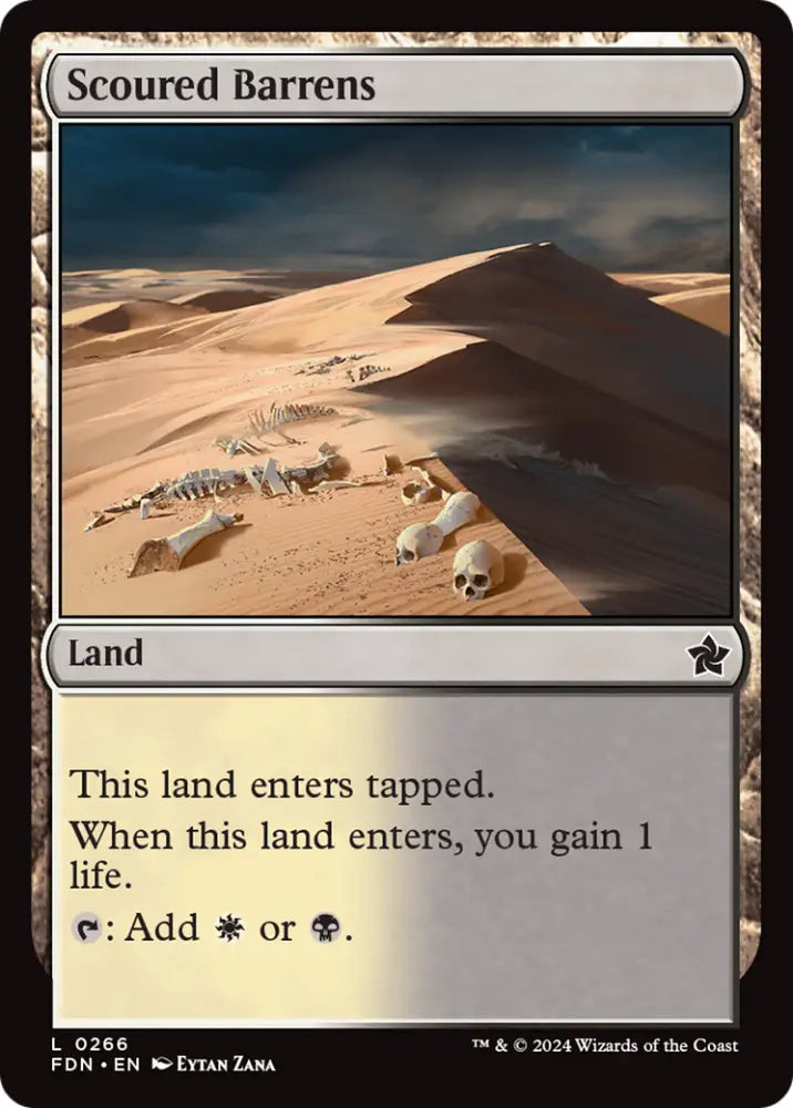 Scoured Barrens [Foundations] - MTG Single