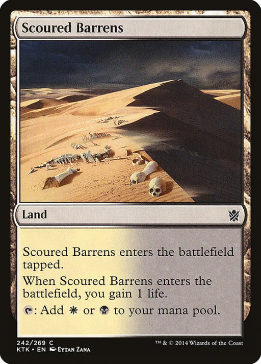 Scoured Barrens [Khans of Tarkir] - MTG Single