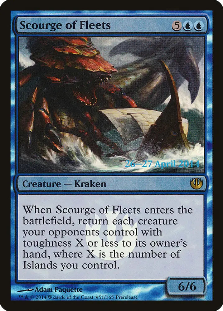 Scourge of Fleets [Journey into Nyx Prerelease Promos] - MTG Single