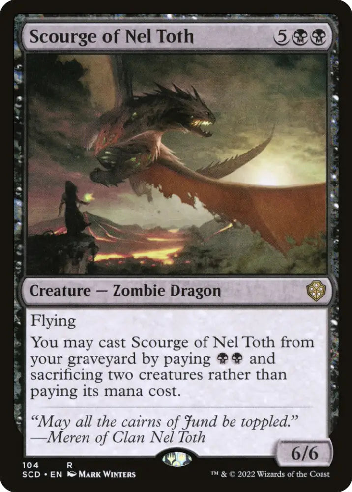 Scourge of Nel Toth [Starter Commander Decks] - MTG Single