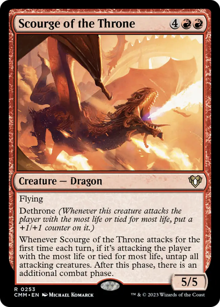 Scourge of the Throne [Commander Masters] - MTG Single