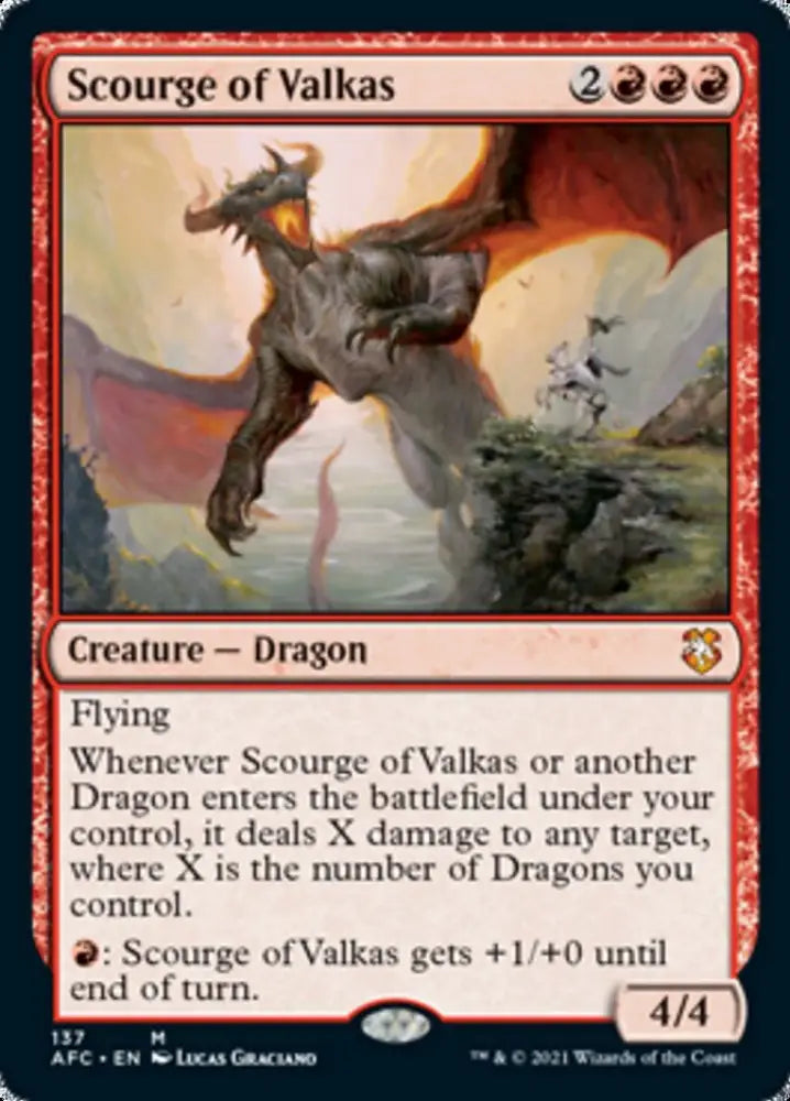 Scourge of Valkas [Dungeons & Dragons: Adventures in the Forgotten Realms Commander] - MTG Single