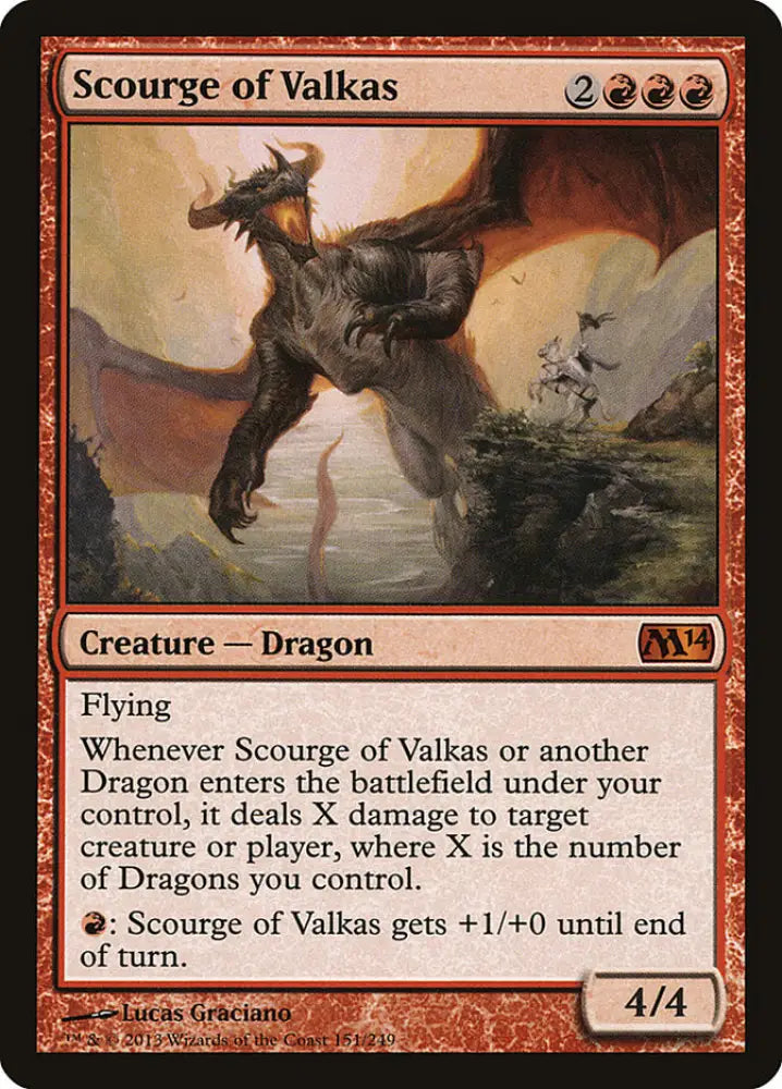 Scourge of Valkas [Magic 2014] - MTG Single