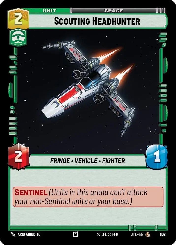 Scouting Headhunter (Foil) (608) [Jump to Lightspeed] - Star Wars: Unlimited Single