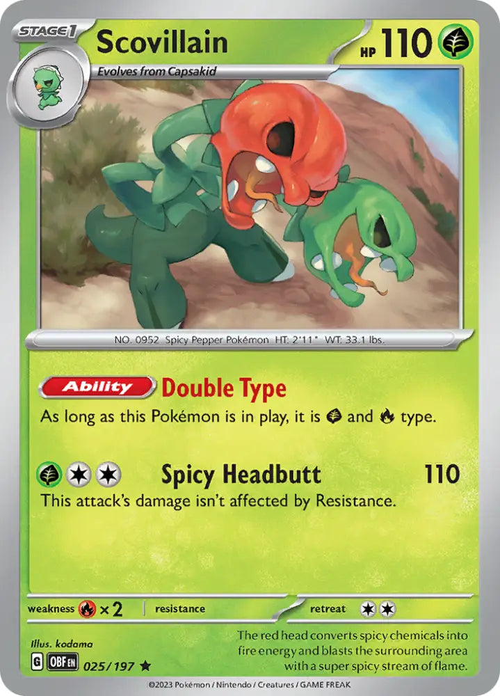 Scovillain (025/197) [Scarlet & Violet: Obsidian Flames] - Pokemon Single