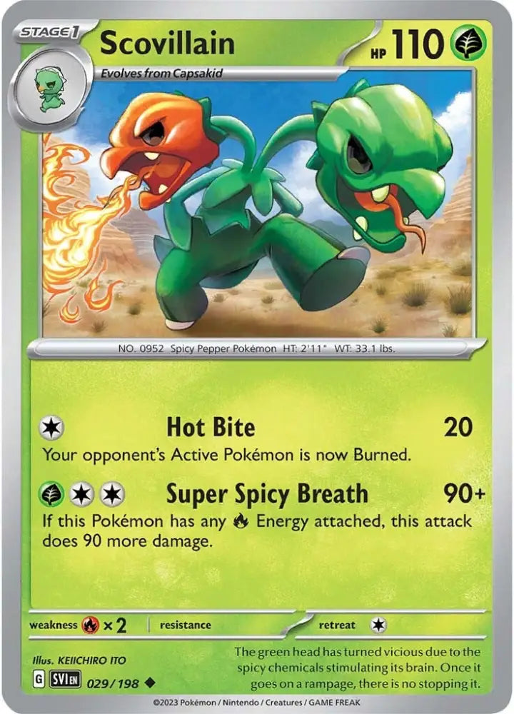 Scovillain (029/198) [Scarlet & Violet: Base Set] - Pokemon Single