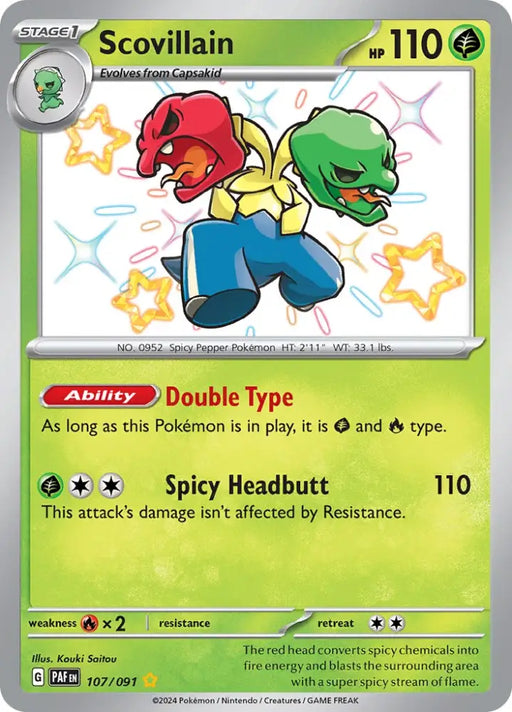 Scovillain (107/091) [Scarlet & Violet: Paldean Fates] - Pokemon Single