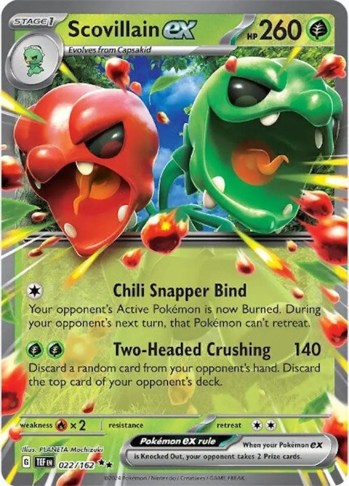 Scovillain ex (022/162) [Scarlet & Violet: Temporal Forces] - Pokemon Single