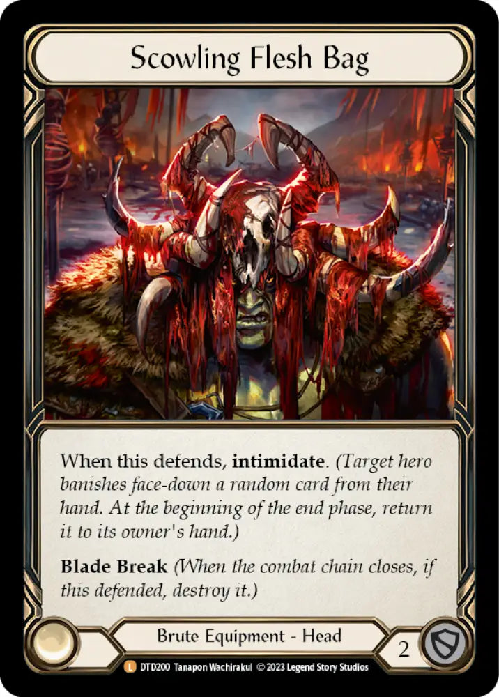 Scowling Flesh Bag [Dusk Till Dawn] Rainbow Foil - Flesh And Blood Single