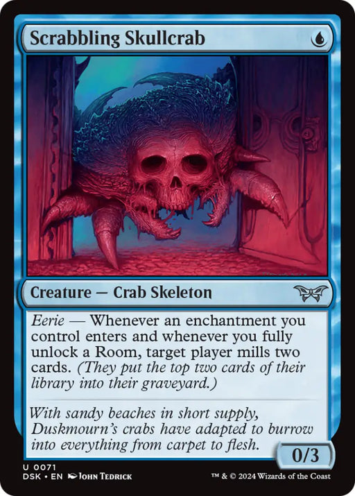 Scrabbling Skullcrab [Duskmourn: House of Horror] - MTG Single