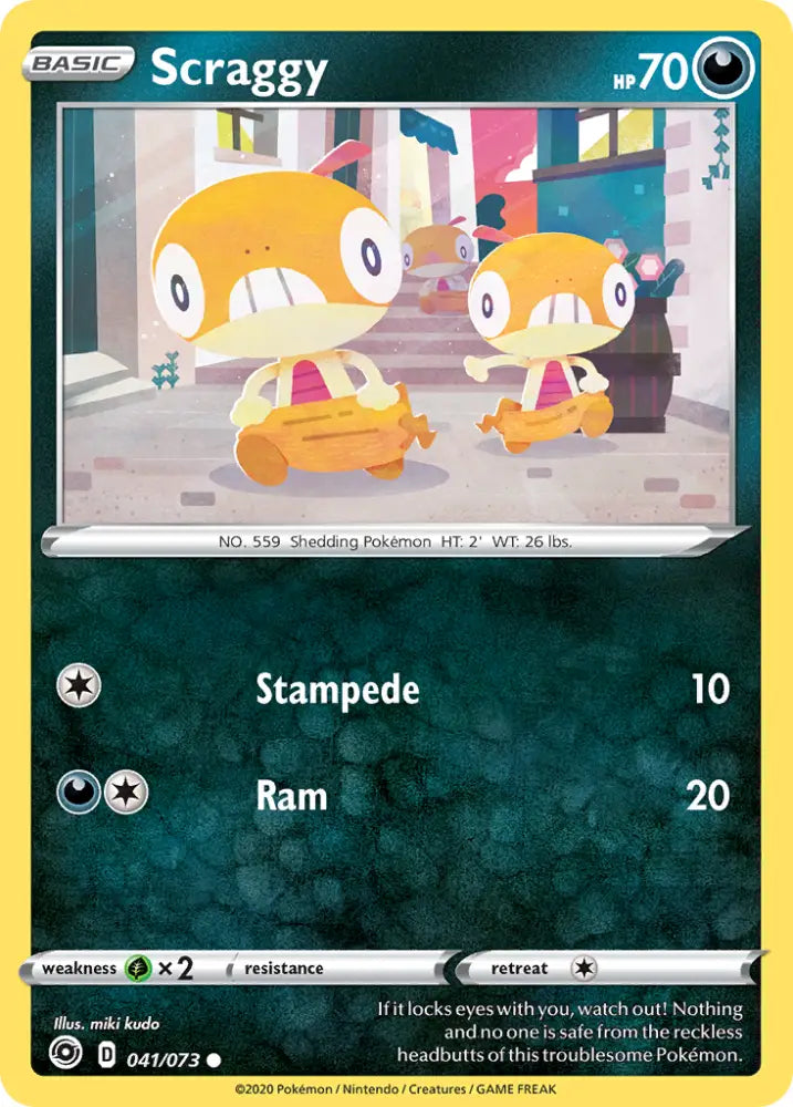Scraggy (041/073) [Sword & Shield: Champion’s Path] - Pokemon Single
