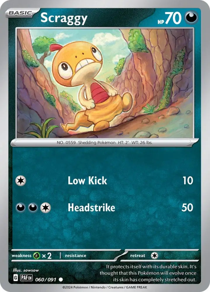 Scraggy (060/091) [Scarlet & Violet: Paldean Fates] - Pokemon Single