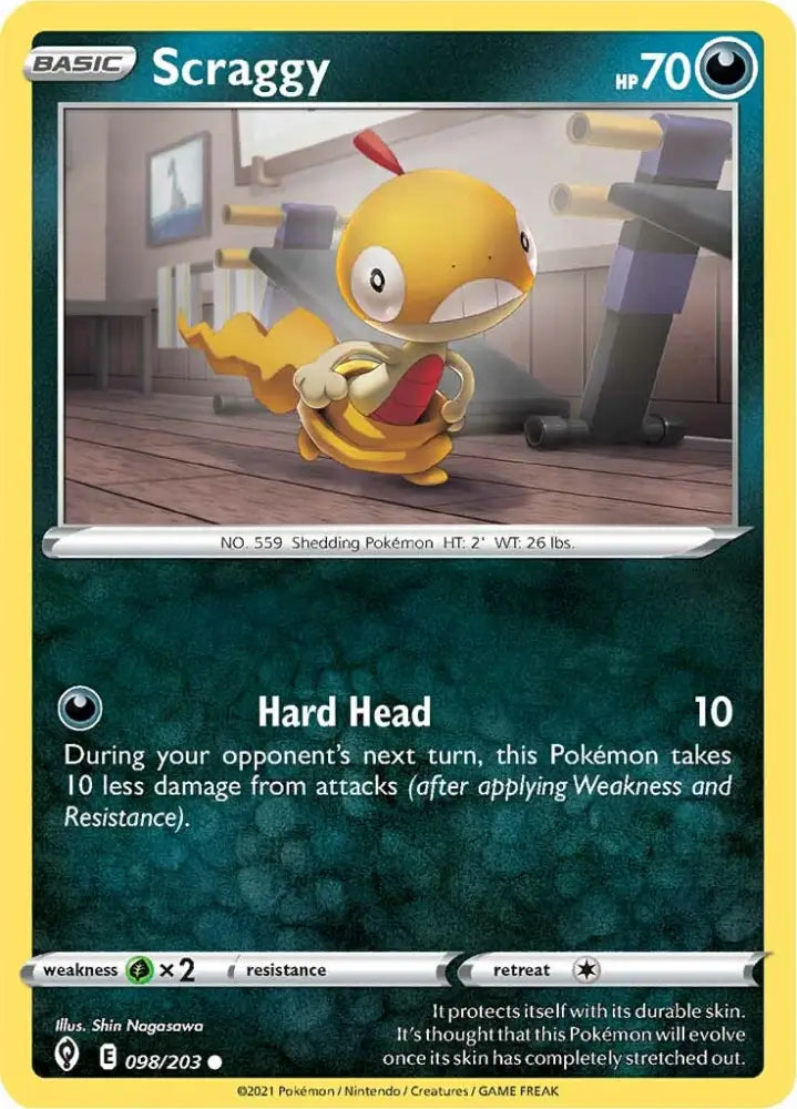 Scraggy (098/203) [Sword & Shield: Evolving Skies] - Pokemon Single