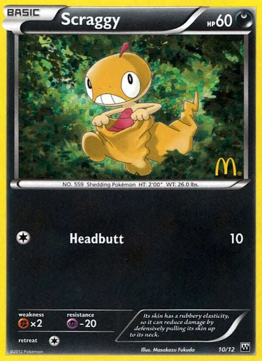 Scraggy (10/12) [McDonald’s Promos: 2012 Collection] - Pokemon Single