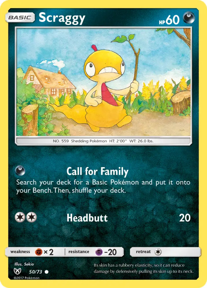 Scraggy (50/73) [Sun & Moon: Shining Legends] - Pokemon Single