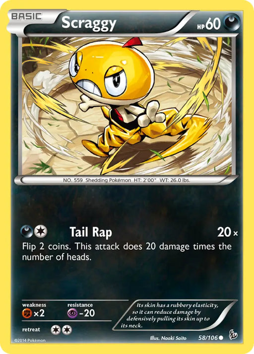 Scraggy (58/106) [XY: Flashfire] - Pokemon Single