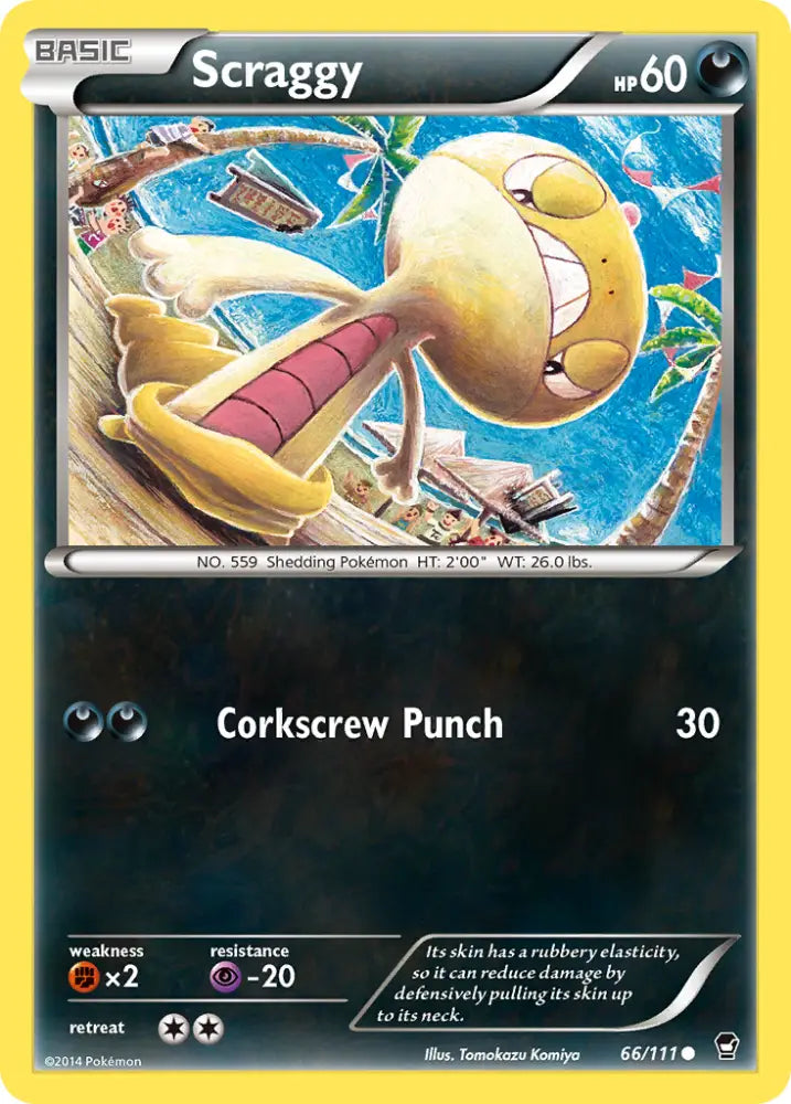 Scraggy (66/111) [XY: Furious Fists] - Pokemon Single