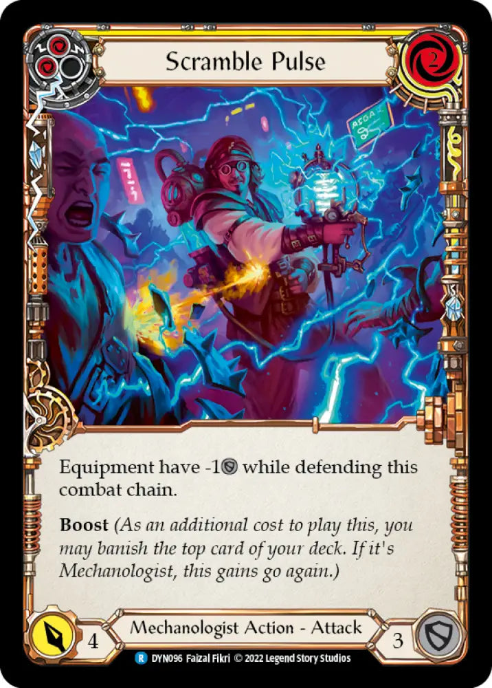 Scramble Pulse (Yellow) [Dynasty] Rainbow Foil - Flesh And Blood Single