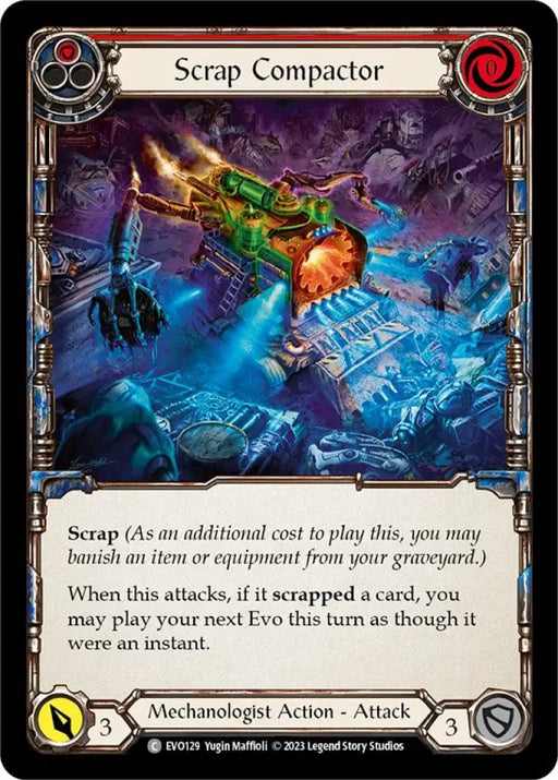 Scrap Compactor (Red) [Bright Lights] Rainbow Foil - Flesh And Blood Single