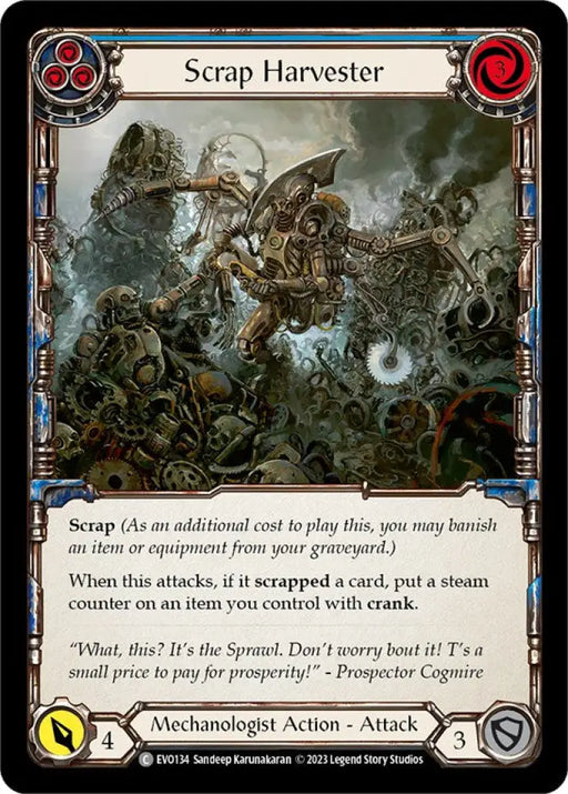 Scrap Harvester (Blue) [Bright Lights] - Flesh And Blood Single