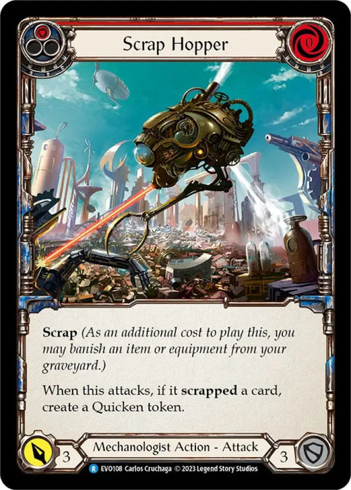 Scrap Hopper (Red) [Bright Lights] - Flesh And Blood Single
