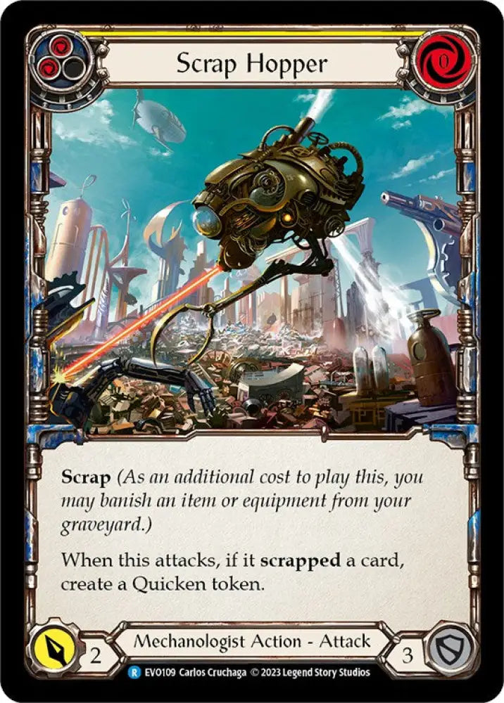 Scrap Hopper (Yellow) [Bright Lights] Rainbow Foil - Flesh And Blood Single