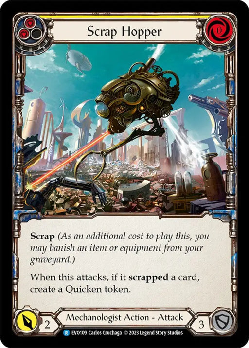Scrap Hopper (Yellow) [Bright Lights] Rainbow Foil - Flesh And Blood Single