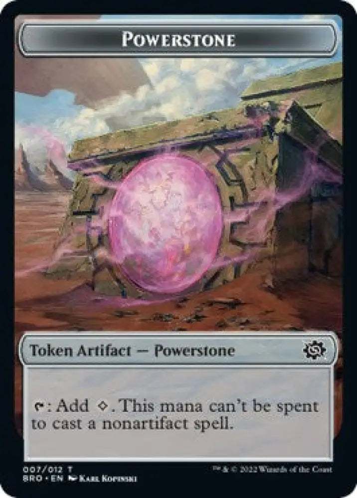 Scrap // Powerstone Double-Sided Token [The Brothers’ War Commander Tokens] - MTG Single