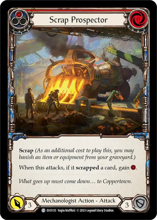 Scrap Prospector (Red) [Bright Lights] Rainbow Foil - Flesh And Blood Single