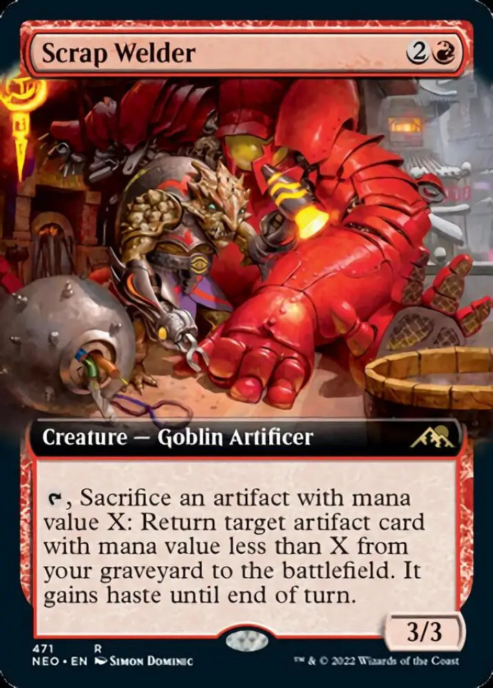 Scrap Welder (Extended Art) [Kamigawa: Neon Dynasty] - MTG Single