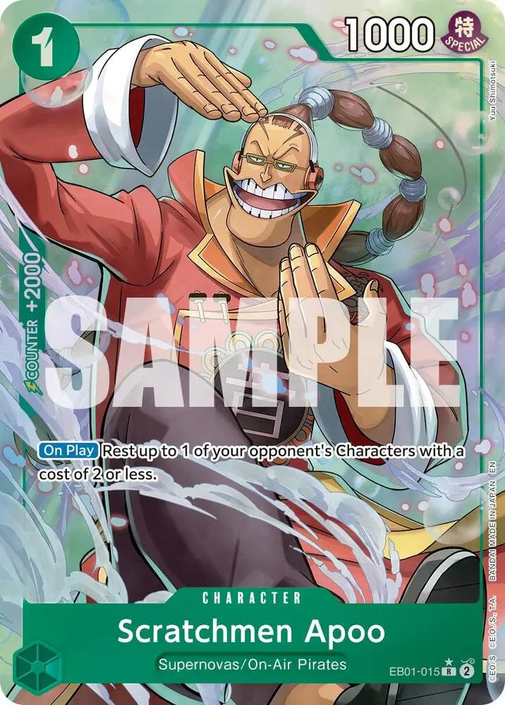 Scratchmen Apoo - EB01-015 (Alternate Art) [Premium Booster -The Best- Vol. 2]