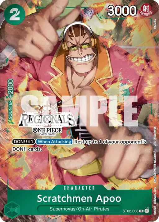 Scratchmen Apoo (Online Regional 2024) [Participant] (ST02-008) [One Piece Promotion Cards]