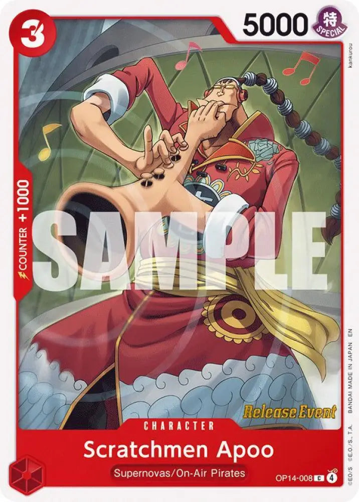 Scratchmen Apoo (OP14-008) [The Azure Sea's Seven Release Event Cards]