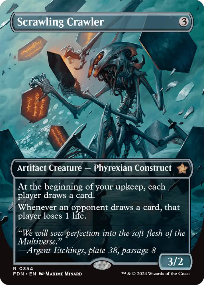 Scrawling Crawler (Borderless) [Foundations] - MTG Single