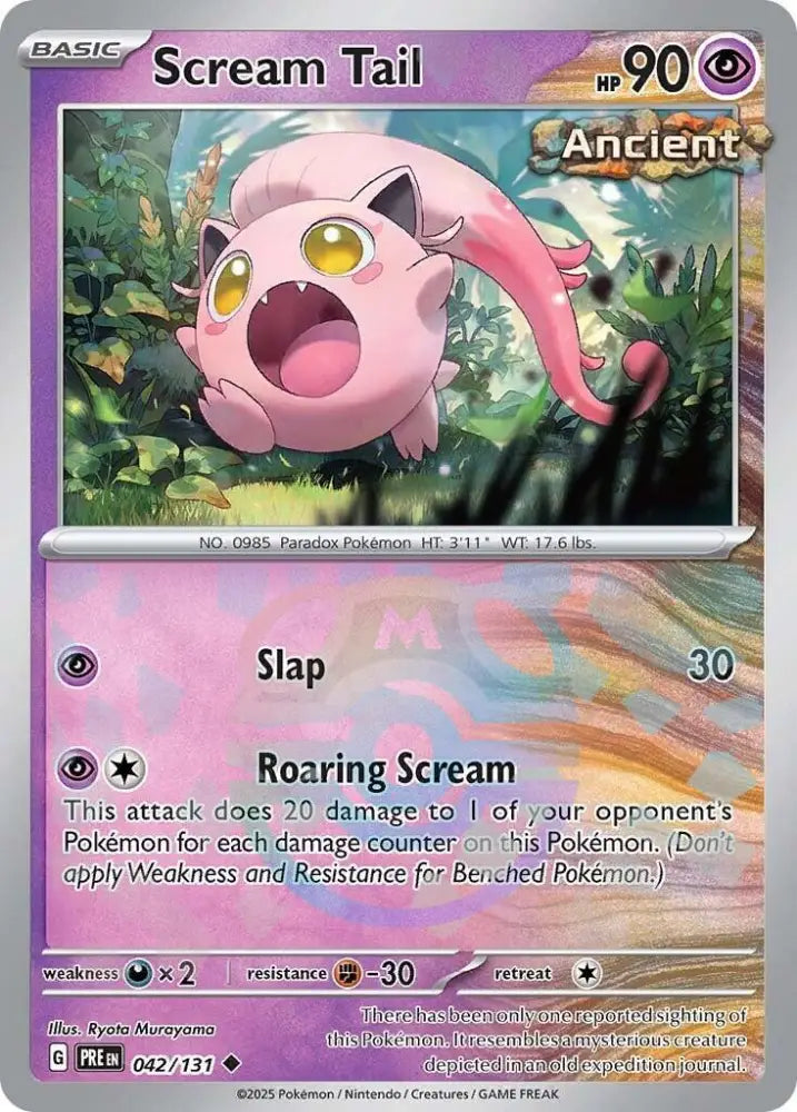 Scream Tail (042/131) (Master Ball Pattern) [Scarlet & Violet: Prismatic Evolutions] - Pokemon Single