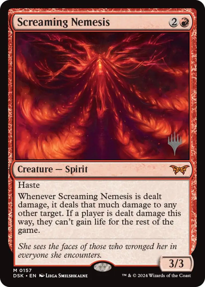 Screaming Nemesis (Promo Pack) [Duskmourn: House of Horror Promos] - MTG Single