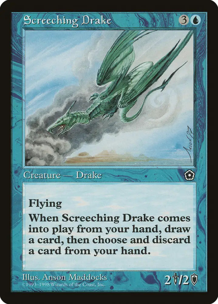 Screeching Drake [Portal Second Age] - MTG Single