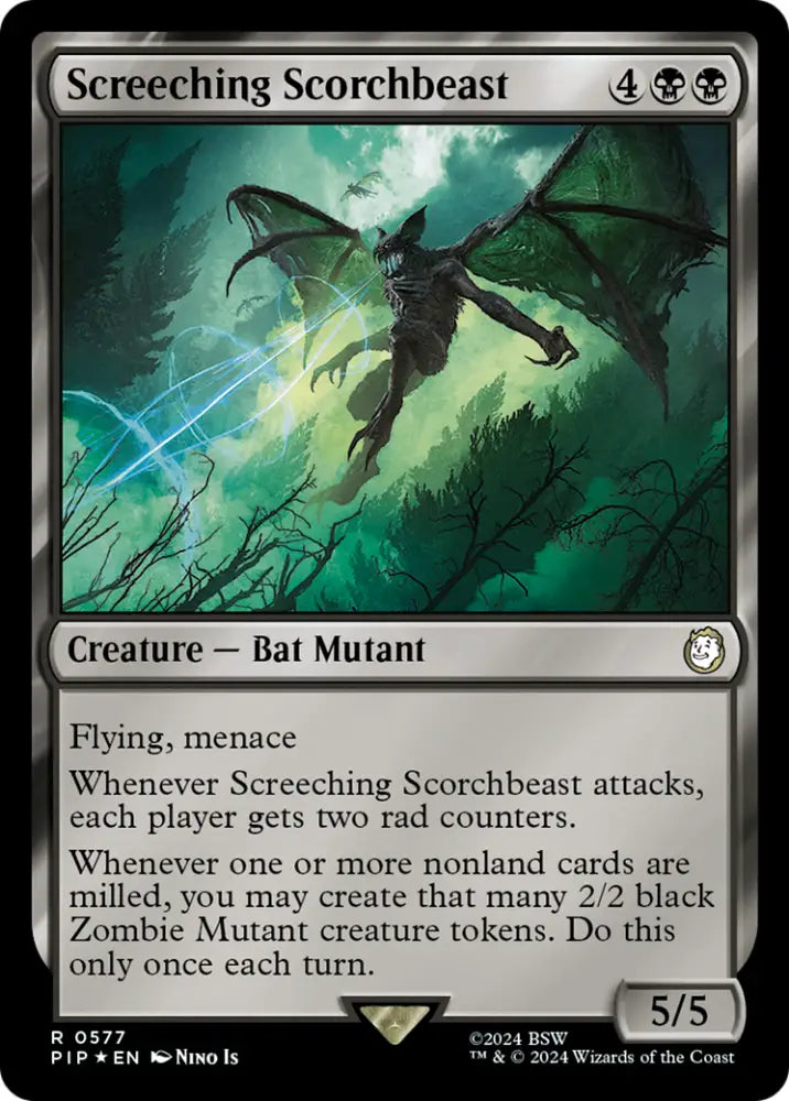 Screeching Scorchbeast (Surge Foil) [Fallout] - MTG Single