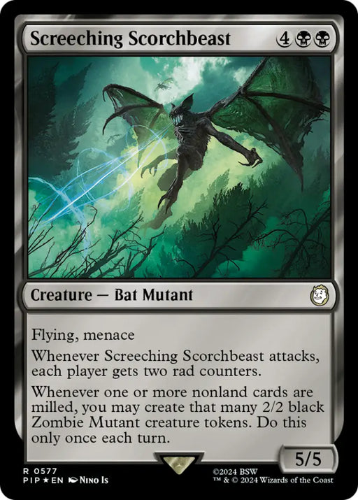 Screeching Scorchbeast (Surge Foil) [Fallout] - MTG Single