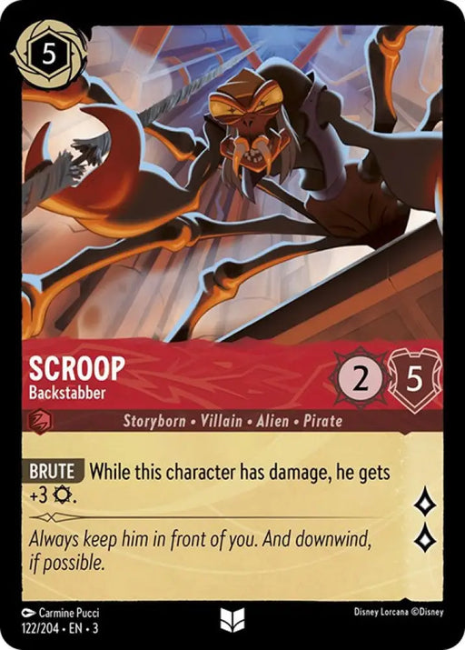 Scroop - Backstabber (122/204) [Into the Inklands] - Lorcana Single
