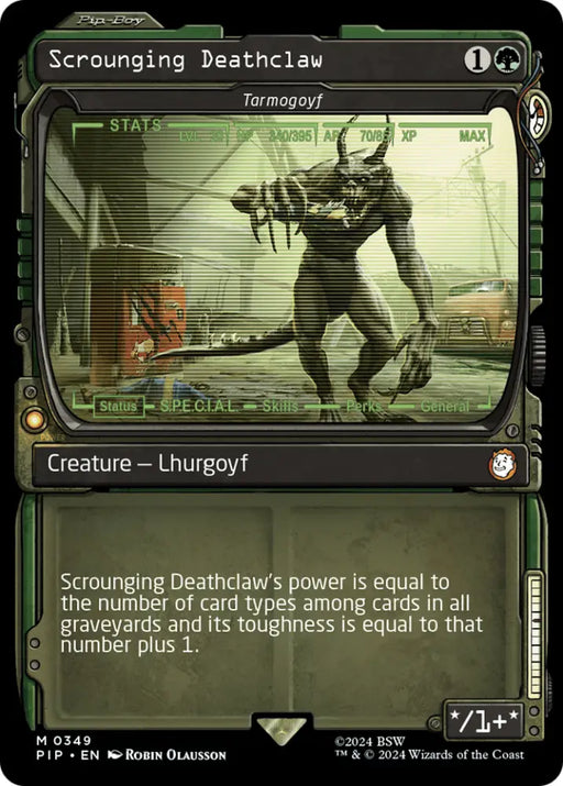 Scrounging Deathclaw - Tarmogoyf (Showcase) [Fallout] - MTG Single