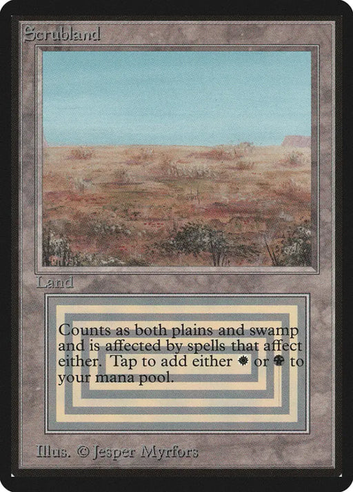 Scrubland [Beta Edition] - MTG Single