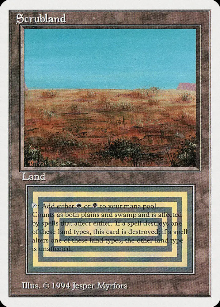 Scrubland [Summer Magic / Edgar] - MTG Single