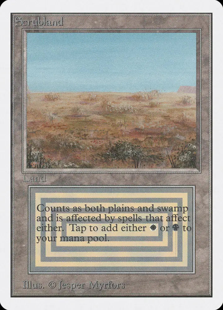 Scrubland [Unlimited Edition] - MTG Single